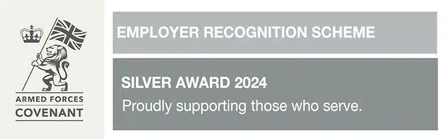 Defence Employer Recognition Scheme, Silver Award.